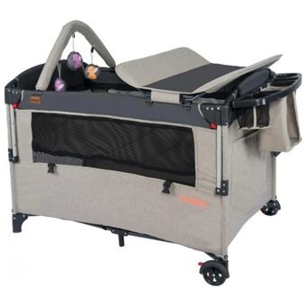 Anne Bebek Dünyası Çelik 15 kg Kapasiteli Ayarlanabilir Katlanabilir 70x110 cm Sallanan Anne Yanı Park Yatak