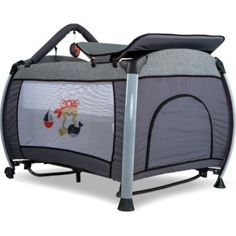 Maccon Baby Alüminyum 15 kg Kapasiteli Ayarlanabilir Katlanabilir 70x110 cm Park Yatak Gri