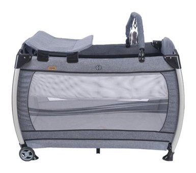 Acr Ciciko C-1000 Velar Alüminyum 25 kg Kapasiteli Ayarlanabilir Katlanabilir 70x110 cm Park Yatak Gri