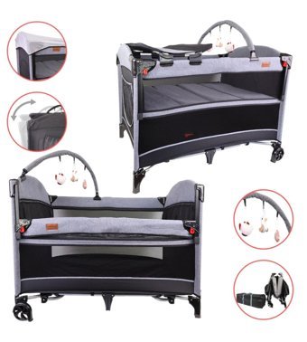 Doona City 25 kg Kapasiteli Ayarlanabilir Katlanabilir 70x110 cm Anne Yanı Park Yatak