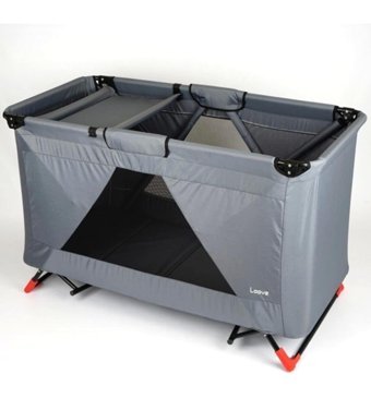Loove Bebe Demir 30 kg Kapasiteli Ayarlanabilir Katlanabilir 60x120 cm Park Yatak Gri