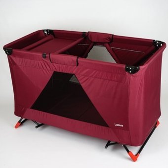 Loove Bebe Demir 30 kg Kapasiteli Ayarlanabilir Katlanabilir 60x120 cm Park Yatak Bordo