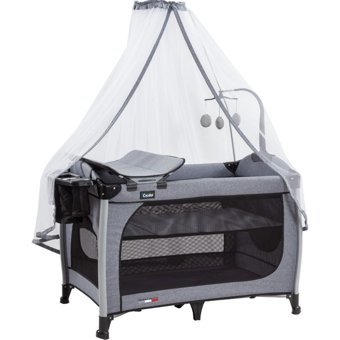 Ciciko C-1130 Astor Alüminyum 25 kg Kapasiteli Ayarlanabilir Katlanabilir 70x110 cm Park Yatak Siyah