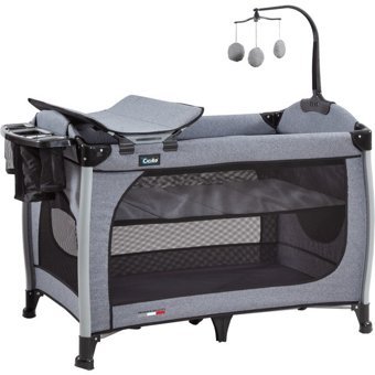 Ciciko C-1120 Astor Alüminyum 25 kg Kapasiteli Ayarlanabilir Katlanabilir 70x110 cm Park Yatak Siyah