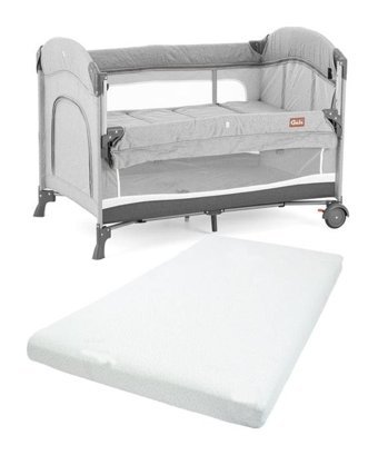 Gulz Omega 20 kg Kapasiteli Ayarlanabilir Katlanabilir 70x110 cm Anne Yanı Park Yatak Gri