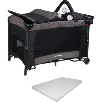 Babydoor Mia Comfort Alüminyum 15 kg Kapasiteli Ayarlanabilir Katlanabilir 70x110 cm Anne Yanı Park Yatak Antrasit