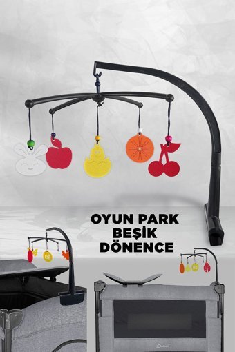 Lia Bebek Plastik Kapasiteli Anne Yanı Park Yatak