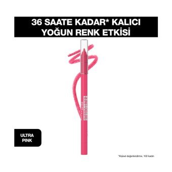 Maybelline New York Tattoo Liner Asansörlü Mat Akmayan Ultra Pink Göz Kalemi