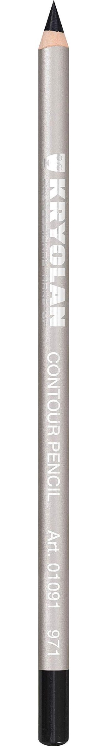 Kryolan Contour 971 Işıltılı Simli Akmayan Siyah Göz Kalemi