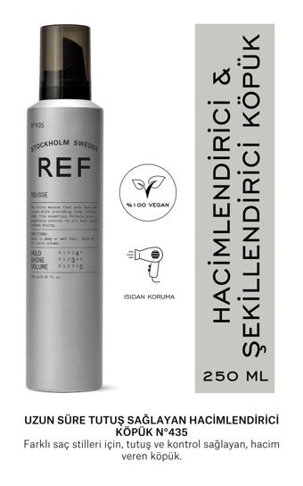 Ref Stockholm No 435 Normal Saçlar İçin Şekillendirici Evet Saç Köpüğü 250 ml