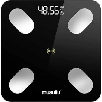 Musullu MS-B3421 Yapan Bluetoothlu Cam Dijital Akıllı Tartı