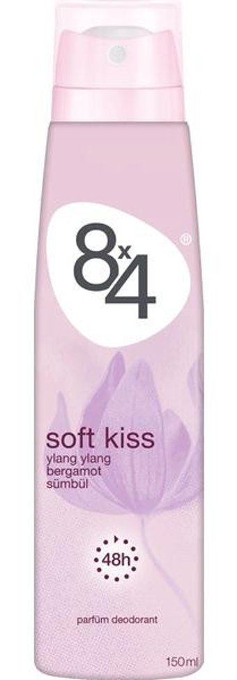 8x4 Soft Kiss Pudrasız Ter Önleyici Antiperspirant Sprey Kadın Deodorant 150 ml