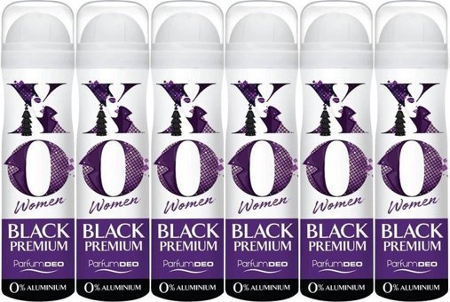 Xo Black Premium Sprey Kadın Deodorant 6x150 ml