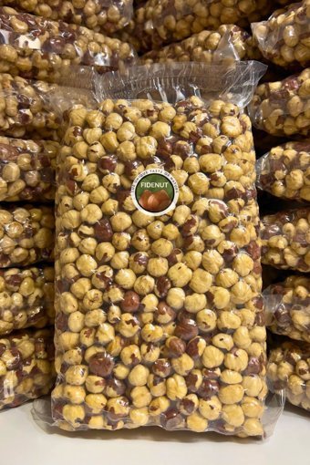 Fidenut Kavrulmuş Tuzsuz Organik Tane Kabuklu Fındık 500 gr