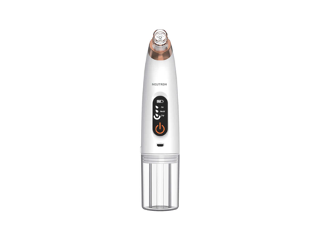 Neutron NT-BR-06H Pilli Vakumlu Led Ekran Siyah Nokta Temizleme Aleti Beyaz
