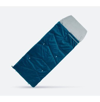 Decathlon MH100 10 Derece Polyester Yaz Kamp Tek Kişilik Çocuk Uyku Tulumu Mavi