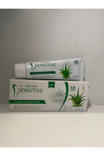 Epinafol Sensitive Aloe Veralı Florürsüz Tüm Yaşlar Diş Macunu 4x90 ml