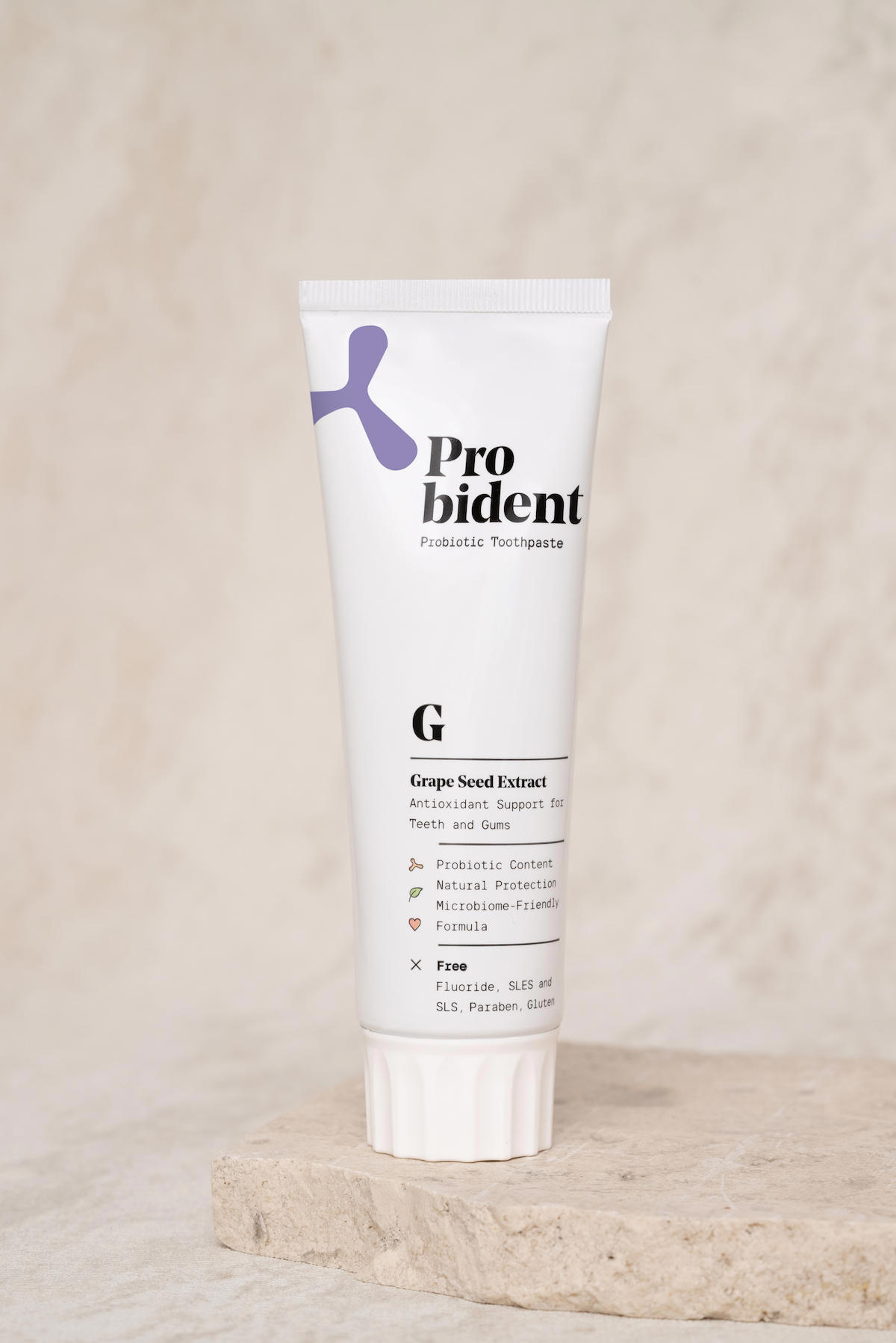 Probident Aktif Probiyotik Üzüm Çekirdeği Organik Florürsüz Tüm Yaşlar Diş Macunu 75 ml