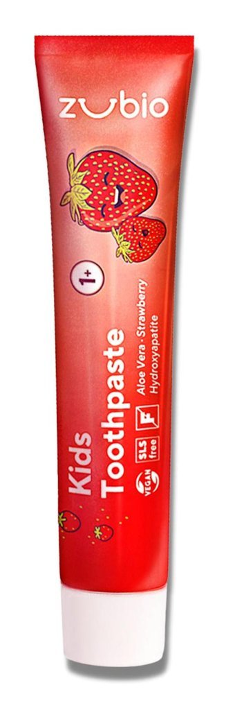 Zubio Kids Çilek Organik Florürsüz 1+ Yaş Çocuk Diş Macunu 50 ml