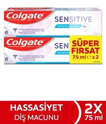 Colgate Sensitive Florürlü Tüm Yaşlar Diş Macunu 2x75 ml