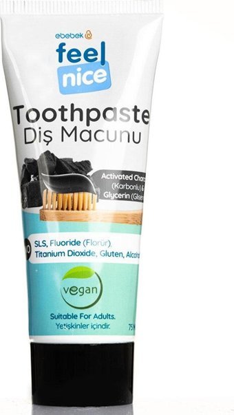 Feel Nice Karbonlu Florürsüz Tüm Yaşlar Diş Macunu 75 ml