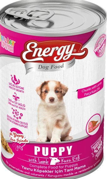 Energy Dog Food Kuzu Etli Ezme Yavru Köpek Maması 400 gr 24'lü