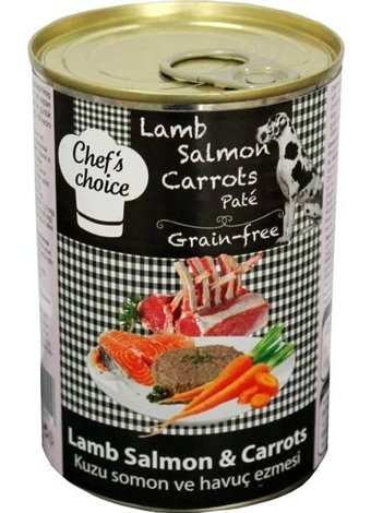 Chef's Choice Grain Free Kuzu Etli-Somon Ezme Yetişkin Köpek Maması 400 gr 5'li