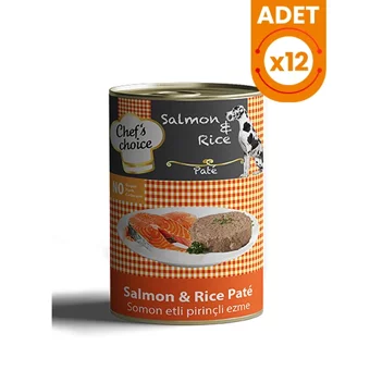 Chef's Choice Somonlu Parça Etli Yetişkin Köpek Maması 400 gr 12'li