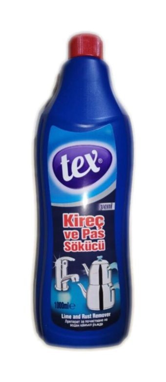 Tex Kireç ve Pas Sökücü Sıvı Mutfak ve Banyo Temizleyici 1 lt