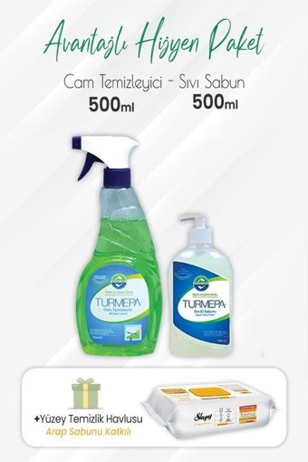 Turmepa Avantajlı Hijen Paket Cam Temizleyici Sprey 500 ml