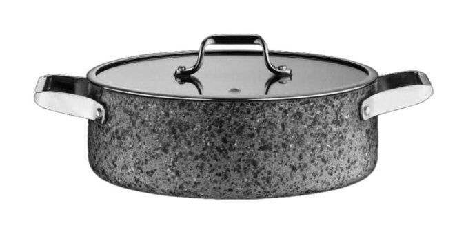 Brioni Stone-H Sh125 İndüksiyon Granit 28 cm Basık Karnıyarık Tencere
