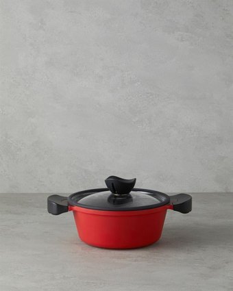 English Home Red Love İndüksiyon Döküm 20 cm Derin Tencere
