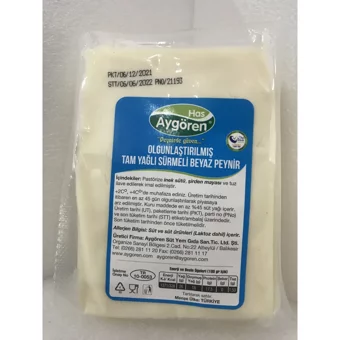Has Aygören Tam Yağlı Yumuşak Beyaz İnek Peyniri 1 kg