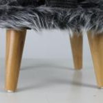 Lotus Furniture Pet Series Venedik Tabure Tırmalamalı 2 Katlı İç Mekan Mdf-Peluş Kedi Evi Gri