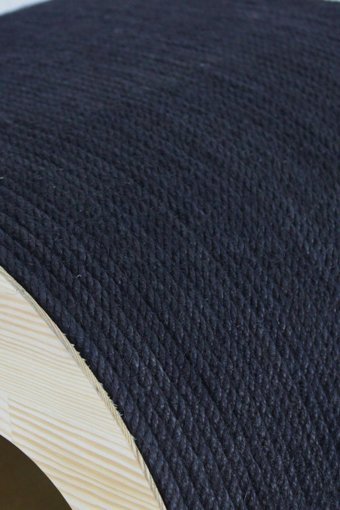 Lotus Furniture Pet Series Torino Dikdörtgen-Oval Tırmalamalı Tek Katlı İç Mekan Mdf-Peluş Kedi Evi Siyah