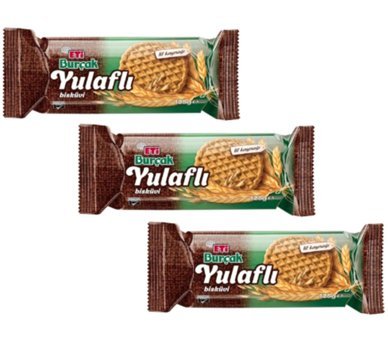 Eti Burçak Yulaflı Bisküvi 3x125 gr
