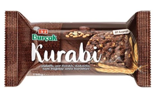 Eti Burçak Kakaolu-Yer Fıstıklı Bisküvi 10x198 gr
