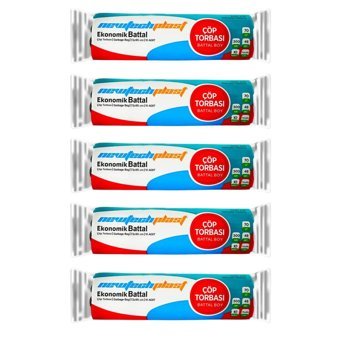 Newtechplast Ekonomik Kokulu Battal Boy 72x95 cm Çöp Poşeti 5x10 Adet Mavi