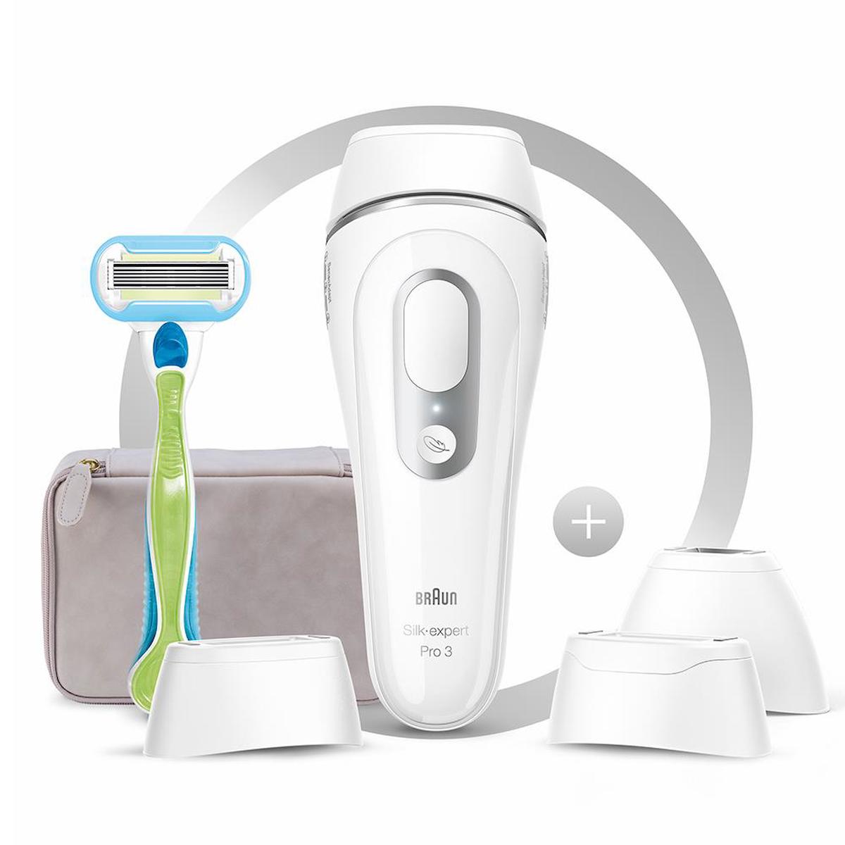 Braun PL3233 300000 Atım Yüz Koltuk Altı Genital Bölge Tüm Vücut İçin 3 Başlıklı IPL Lazer Epilasyon Aleti