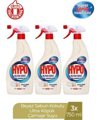Hypo Kokulu Köpük Çamaşır Suyu 3x750 ml