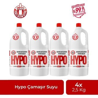 Hypo Kokulu Sıvı Çamaşır Suyu 4x2.5 kg