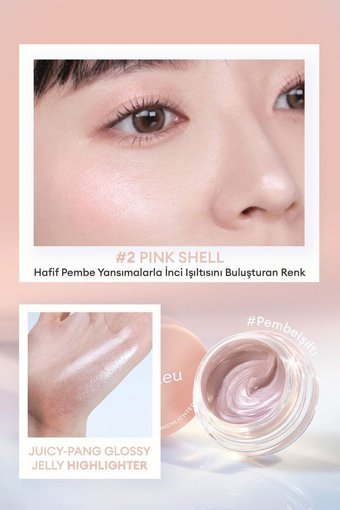 Missha A'pleu Juicy Pang Glossy #2 Pink Shell Jel Tüp Highlighter