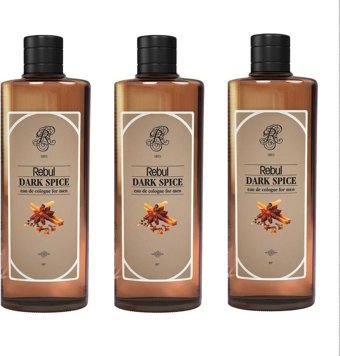 Rebul Dark Spice Cam Şişe Kolonya 3x250 ml