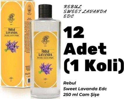 Rebul Lavanta Cam Şişe Kolonya 12x250 ml