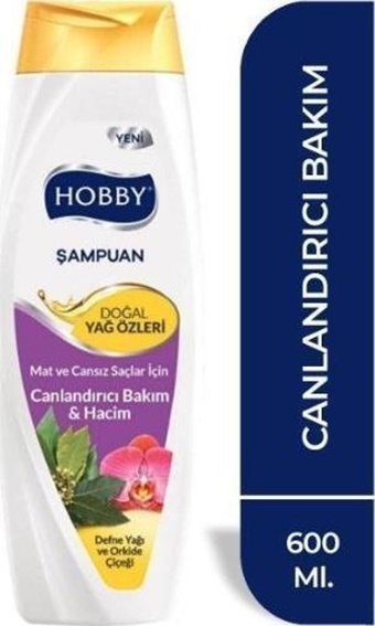 Hobby Canlandırıcı Tüm Saçlar İçin Orkide-Defne Yağı Standart Şampuan 600 ml