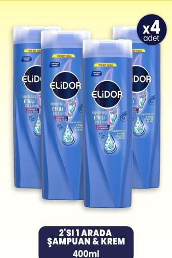 Elidor Superblend Kepek Karşıtı Tüm Saçlar İçin Biotin Şampuan 4x400 ml