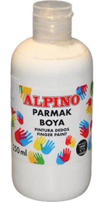 Alpino DD-030069 Yıkanabilir 250 ml Tekli Beyaz Parmak Boyası