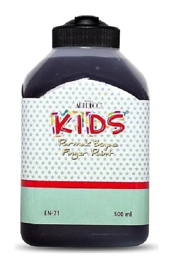 Artdeco Kids Yıkanabilir 500 ml Tekli Siyah Parmak Boyası