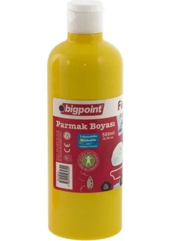 Bigpoint BP749-51 Yıkanabilir 500 ml 3'lü Sarı Parmak Boyası