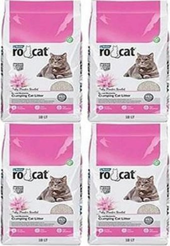 Rocat Pudra Soft Topaklanan Kalın Taneli Kedi Kumu 8x5 lt